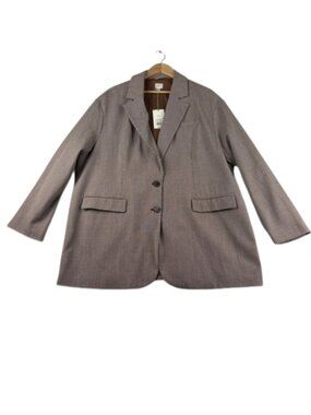 A New Day Brown & Black Plaid Oversized Jacket – Women’s XXL (NWT)